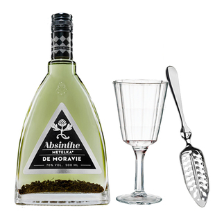 捷克原瓶进口70度麦泰卡绿精灵苦艾酒内含茴香籽absinthe送杯勺