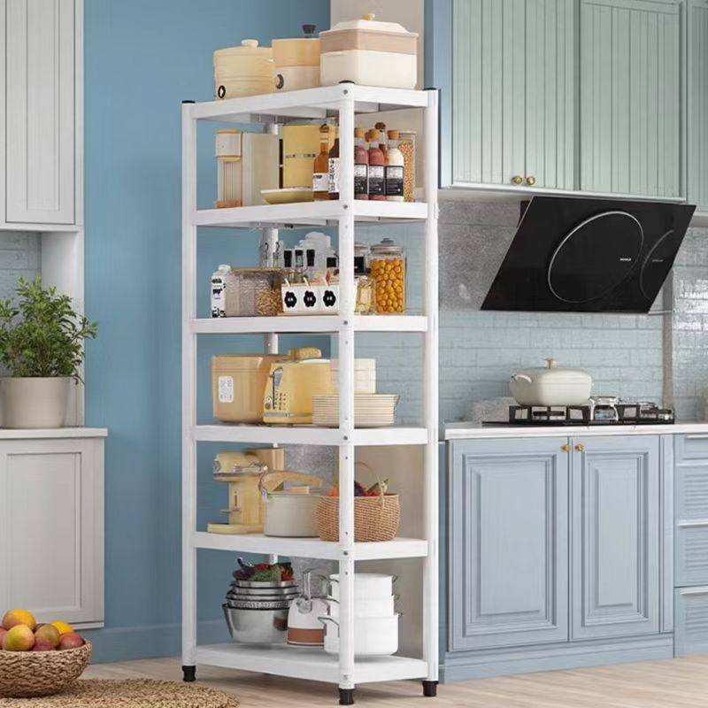 白色烤漆厨房夹缝置物架落地多层缝隙收纳架微波炉电器架锅架客厅