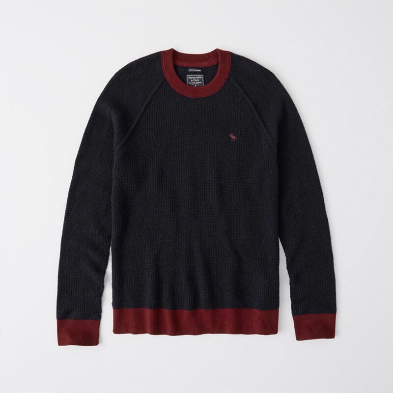 山羊绒毛衣美国AF Abercrombie Fitch男冬圆领小鹿标羊绒衫在类目 男装, 针织衫/毛衣中 - 来自Buy2taobao.com提供专业的淘宝代购服务