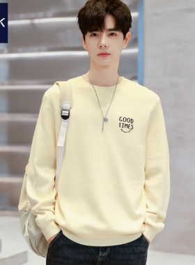 TEEK2026新款男款毛衣青少年男士内搭打底线衣春季潮流春装针织衫