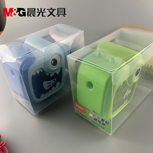 新品晨光文具手摇设计大嘴恐龙削笔机3色外观紫色/绿色/蓝色906AJ