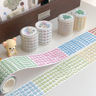 (现货)栗栗斯原创 奶油字 字母系列贴纸卷