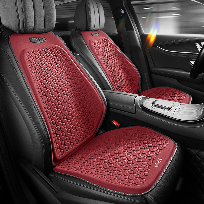 汽车坐垫凝胶夏季凉垫单片通风翻毛皮单座垫子凉席屁股垫四季通用