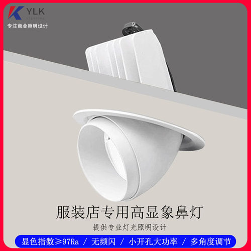 95开孔店铺专用高显COB象鼻灯