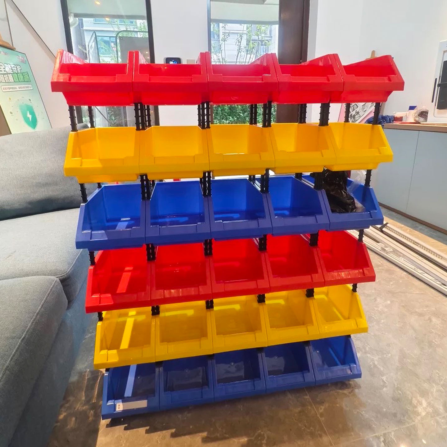 塑料零件五金收纳盒仓储售货架