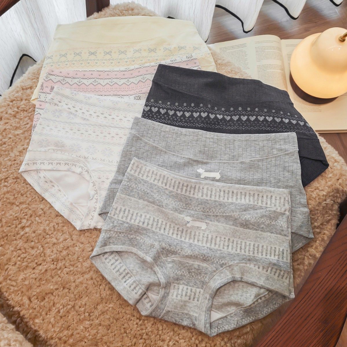 清仓！！纯棉内裤女复古费尔岛婴儿棉10A抑菌包臀中高腰三角裤,女士内衣/男士内衣/家居服,平角裤,淘宝优惠券,粉丝福利购,淘宝优惠卷