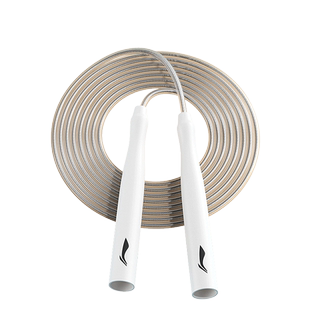 李宁儿童竞速钢丝跳绳小学生4/2.5mm专业用中考双摇度比赛超轻细