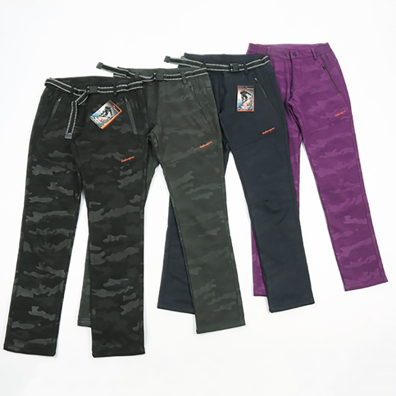 户外运动软壳加绒加厚冲锋裤