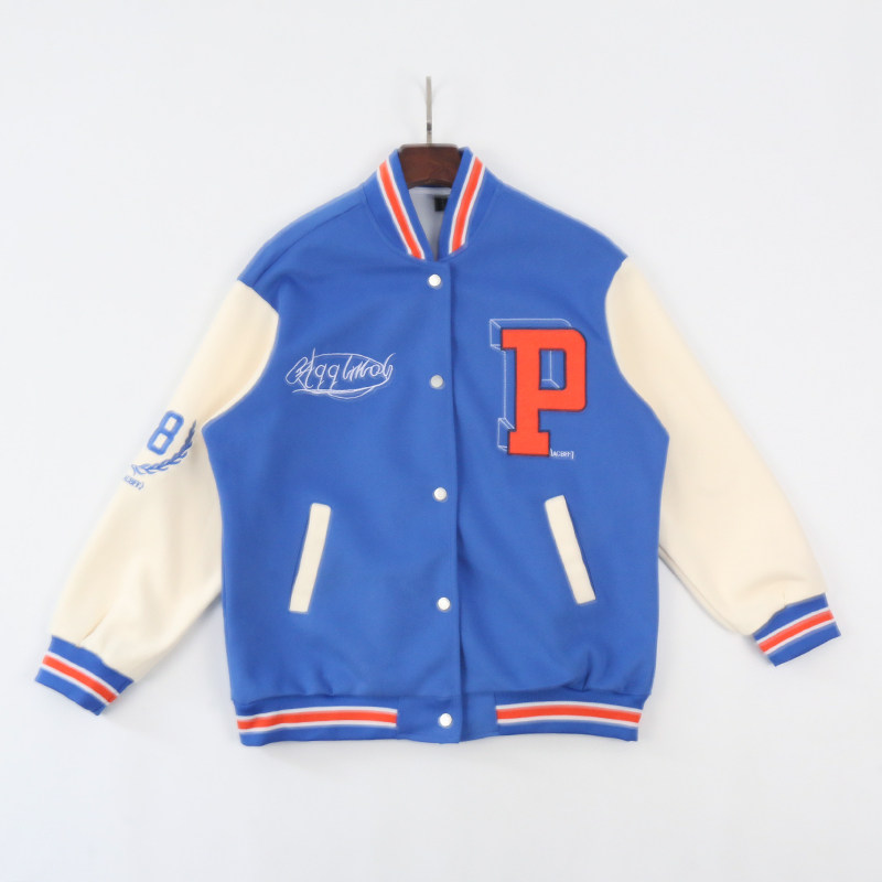 美式复古运动休闲棒球服宽松外套男女春秋季撞色拼接刺绣百搭上衣,运动服/休闲服装,棒球服,淘宝优惠券,粉丝福利购,淘宝优惠卷