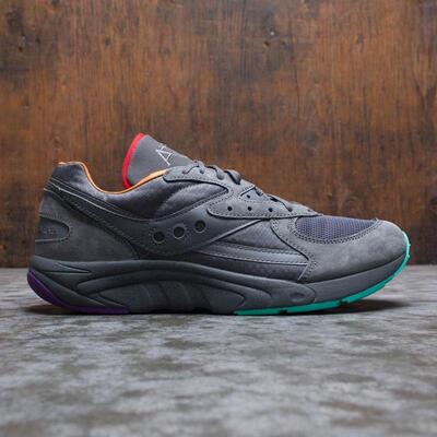 海外代购SAUCONY/索康尼男士复古跑鞋缓震回弹舒适包裹低帮灰