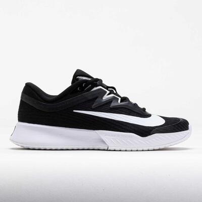 海外代购Nike/耐克女士网球鞋Zoom气垫人字纹大底黑白配色
