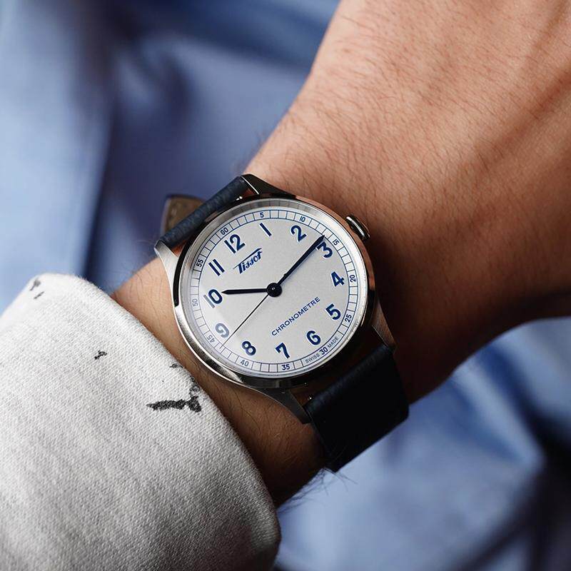 代购Tissot天梭 HERITAGE 1938 复古机械瑞士手表 T142.464.16.0