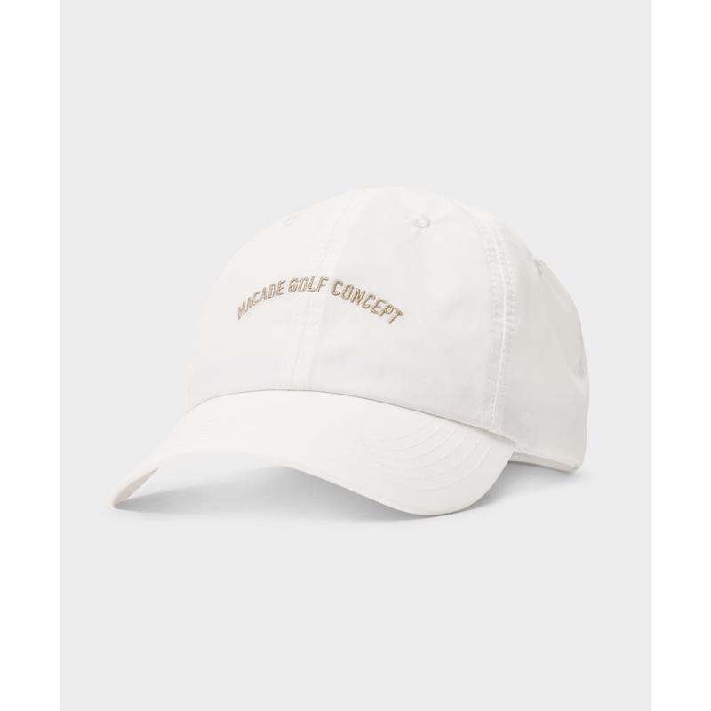 代购MACADE帽子女士遮阳透气调节大小耐用白色尼龙材质可调节