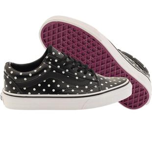 代购VANS女士滑板鞋耐磨鞋底舒适缓震轻便设计防滑纹路黑色