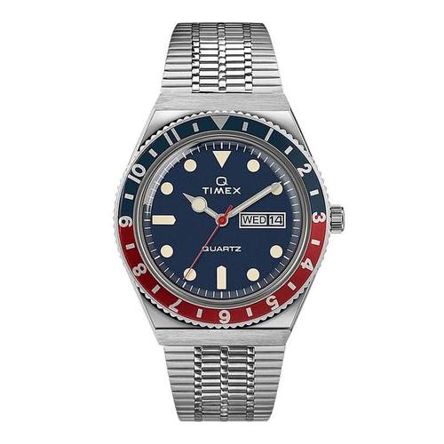 代购Timex天美时男女腕表夜光日期计时测速金属钢带防水旋转圈