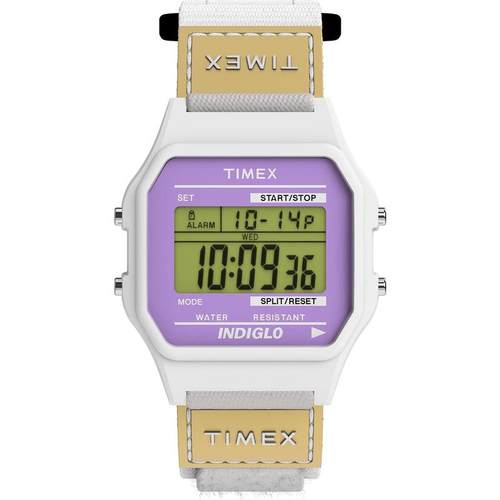 代购Timex天美时男士腕表夜光闹钟计时秒表树脂尼龙防水轻便