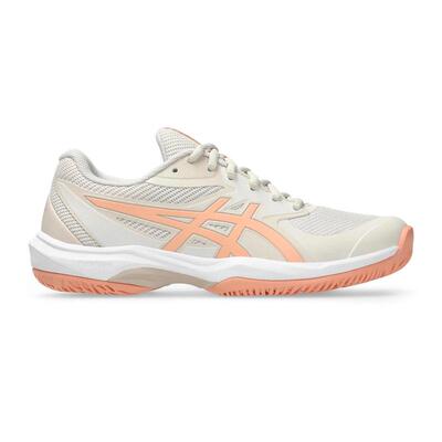 海外代购Asics/亚瑟士女士网球鞋抓地力稳定性米色合成材质