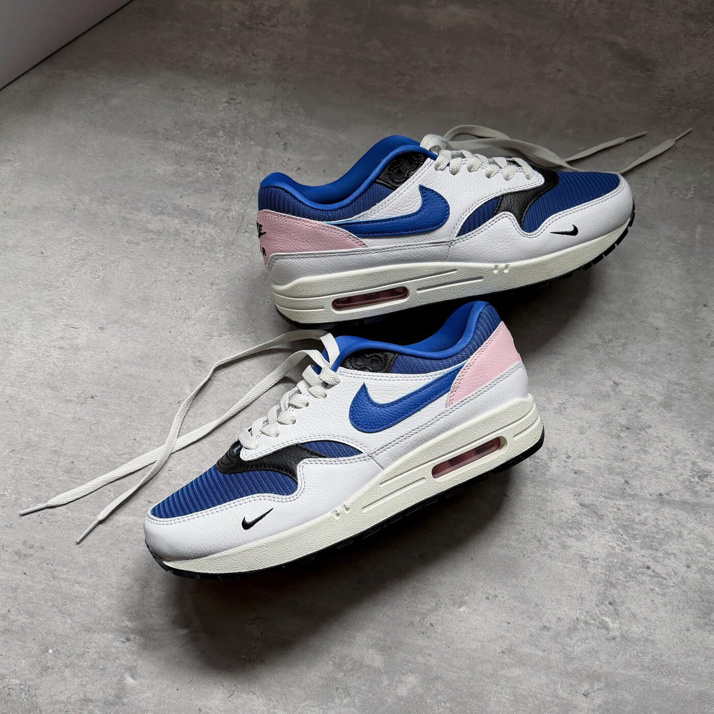 Nike耐克 Air Max 1 藤原浩定制复古低帮防滑男女运动休闲跑步鞋