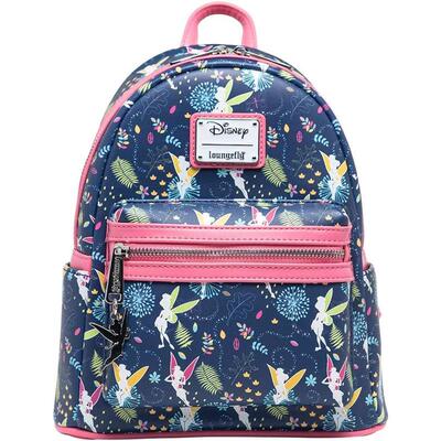 代购Loungefly女士迪士尼双肩包多口袋设计前袋拉链侧边储物袋