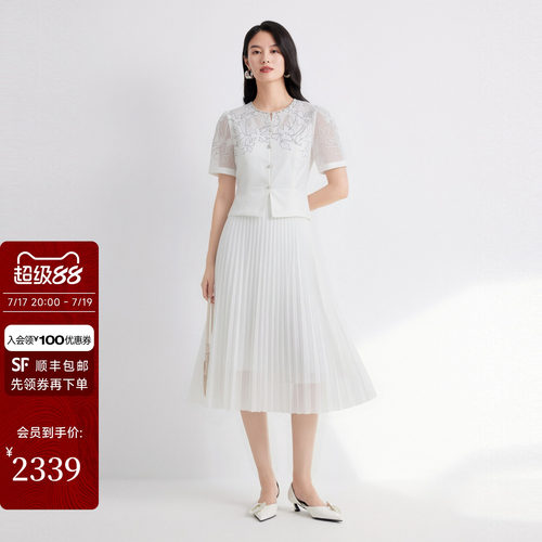 2026夏新款白色连衣裙女