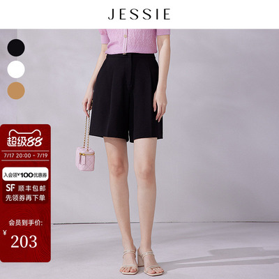 JESSIE时尚百搭阔腿短裤休闲裤夏