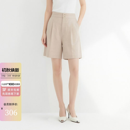 夏季西装短裤女直筒五分裤
