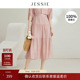 100%桑蚕丝JESSIE减龄高腰显瘦真丝半身裙女春夏新款 商场同款
