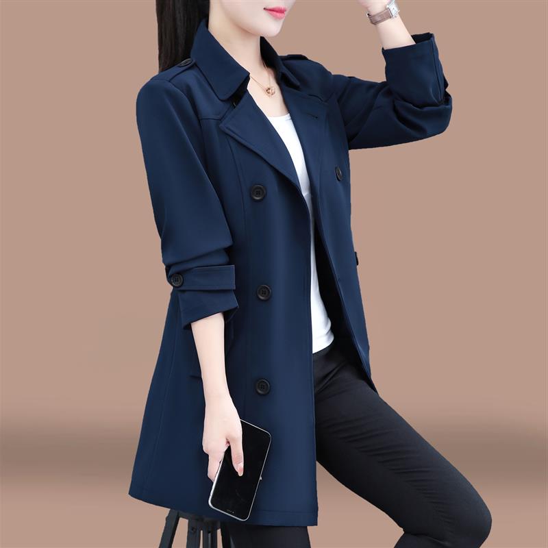 中长款风衣外套女款春秋季薄2026新款今年流行爆款妈妈小个子大衣