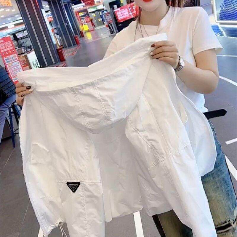 白色外套女2025春季新款欧货春秋休闲短款风衣夹克薄款女装上衣潮