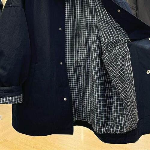 韩系慵懒风棉外套中长款加厚立领棉服 通勤风格dkmelissa品牌