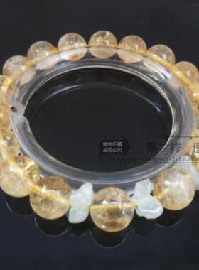 黄水晶手链手串蛇鸡牛金局