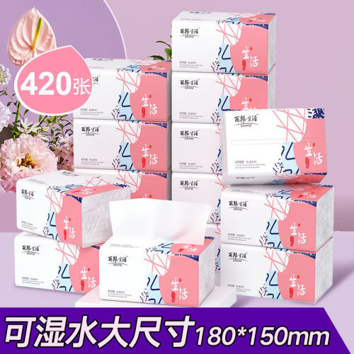 丽邦抽纸420张加大商超同款