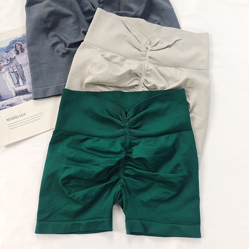 高腰蜜桃提臀运动短裤女高弹性感紧身透气收腹跑步瑜伽健身三分裤,运动服/休闲服装,健身裤,淘宝优惠券,粉丝福利购,淘宝优惠卷