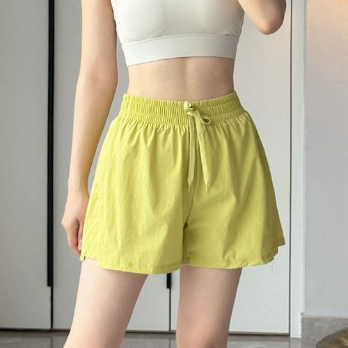 透气速干普拉提瑜伽训练三分健身裤跑步运动短裤女夏假两件防走光