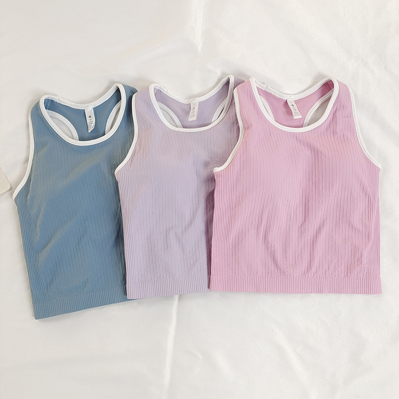 2代升级版ebb瑜伽背心短款显瘦外穿上衣女运动带胸垫健身服新款