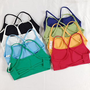 细带交叉镂空美背运动文胸bra内搭低强度瑜伽普拉提训练运动内衣