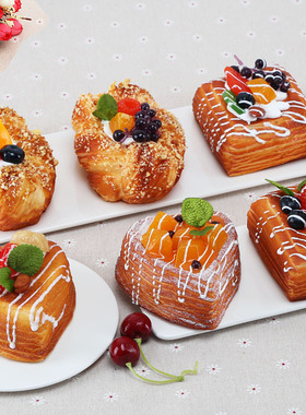 仿真风面包店餐厅拍摄道具装饰品