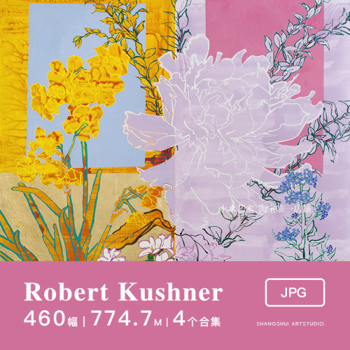 罗伯特·库什纳Robert Kushner｜美国当代抽象拼贴装饰画图片素材