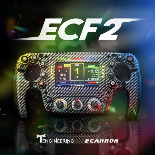 带屏方向盘赛车模拟器ECANNON