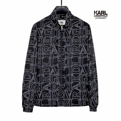 KARLLAGERFELD卡尔拉格斐/春夏新品男士字母印花休闲夹克