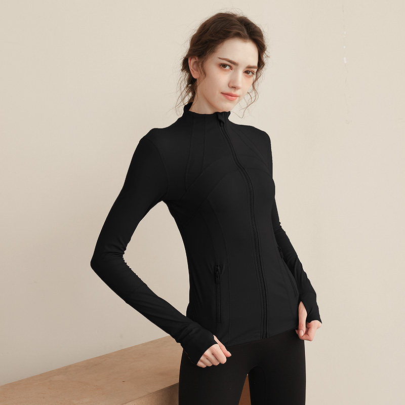 斯泊恩运动外穿上衣长袖拉链紧身袖扣健身房跑步高领瑜伽服女外套,运动/瑜伽/健身/球迷用品,瑜伽外套,淘宝优惠券,粉丝福利购,淘宝优惠卷