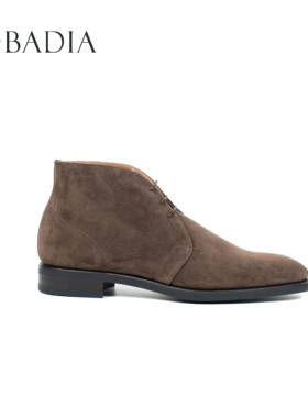 经典男款秋冬沙漠靴头层牛反绒皮橡胶底休闲通勤男靴