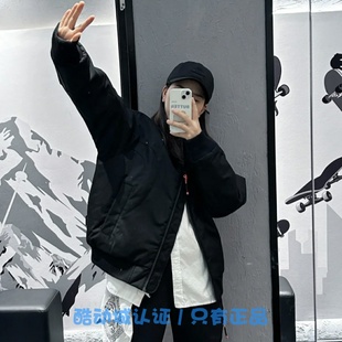 秋冬男女运动休闲潮流刺绣印花宽松棉服夹克外套AJMT067 中国李宁