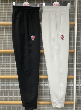 李宁 CBA男子运动训练速干透气篮球比赛热身出场束脚长裤 AKLT883