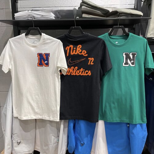 Nike耐克 夏季男子运动休闲潮流复古草写宽松纯棉短袖T恤 FV3773