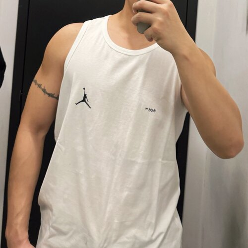 Nike耐克 Jordan 夏季男子运动休闲篮球训练透气无袖背心 DX9606