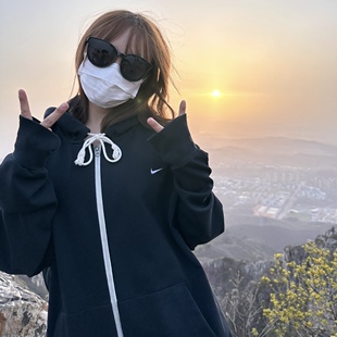 Nike耐克 秋季男子运动休闲潮流刺绣连帽开衫卫衣夹克外套 DQ5817