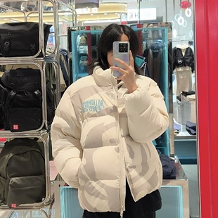 中国李宁 BBC联名宇航员男子运动休闲潮流宽松羽绒服外套 AYMU673