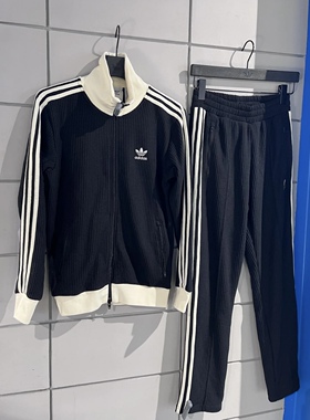 Adidas三叶草 男女运动休闲潮流复古华夫格外套长裤JW0110 JX2816