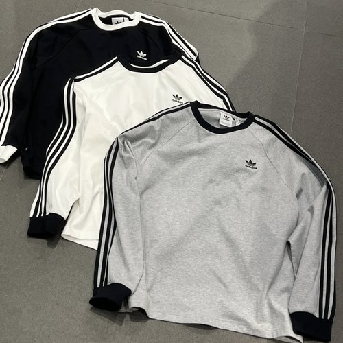 Adidas三叶草 男女运动休闲潮流经典长袖T恤KE5824 KE5825 KE5826